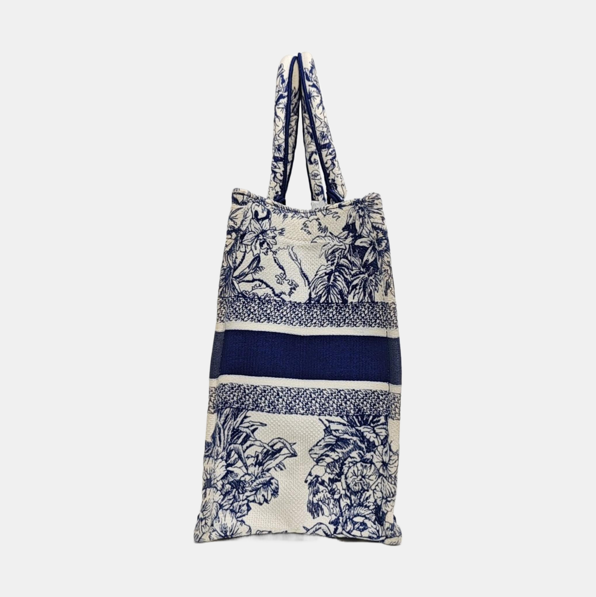 Book Tote Medium Canvas Blue