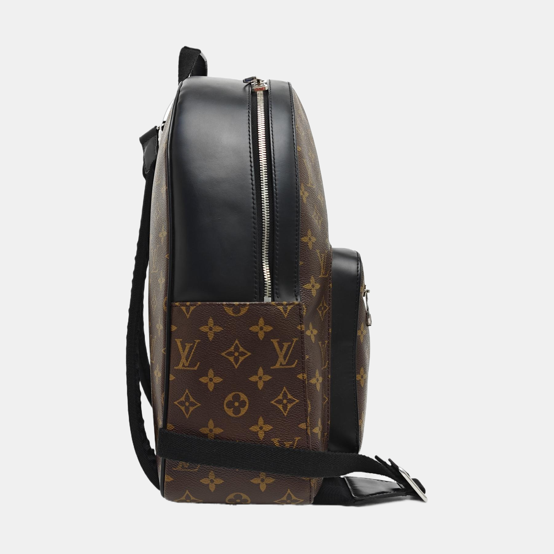 JOSH Monogram Coated Canvas Brown