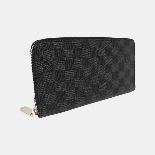 ZIPPY Damier Graphite Coated Canvas Gray Wallet