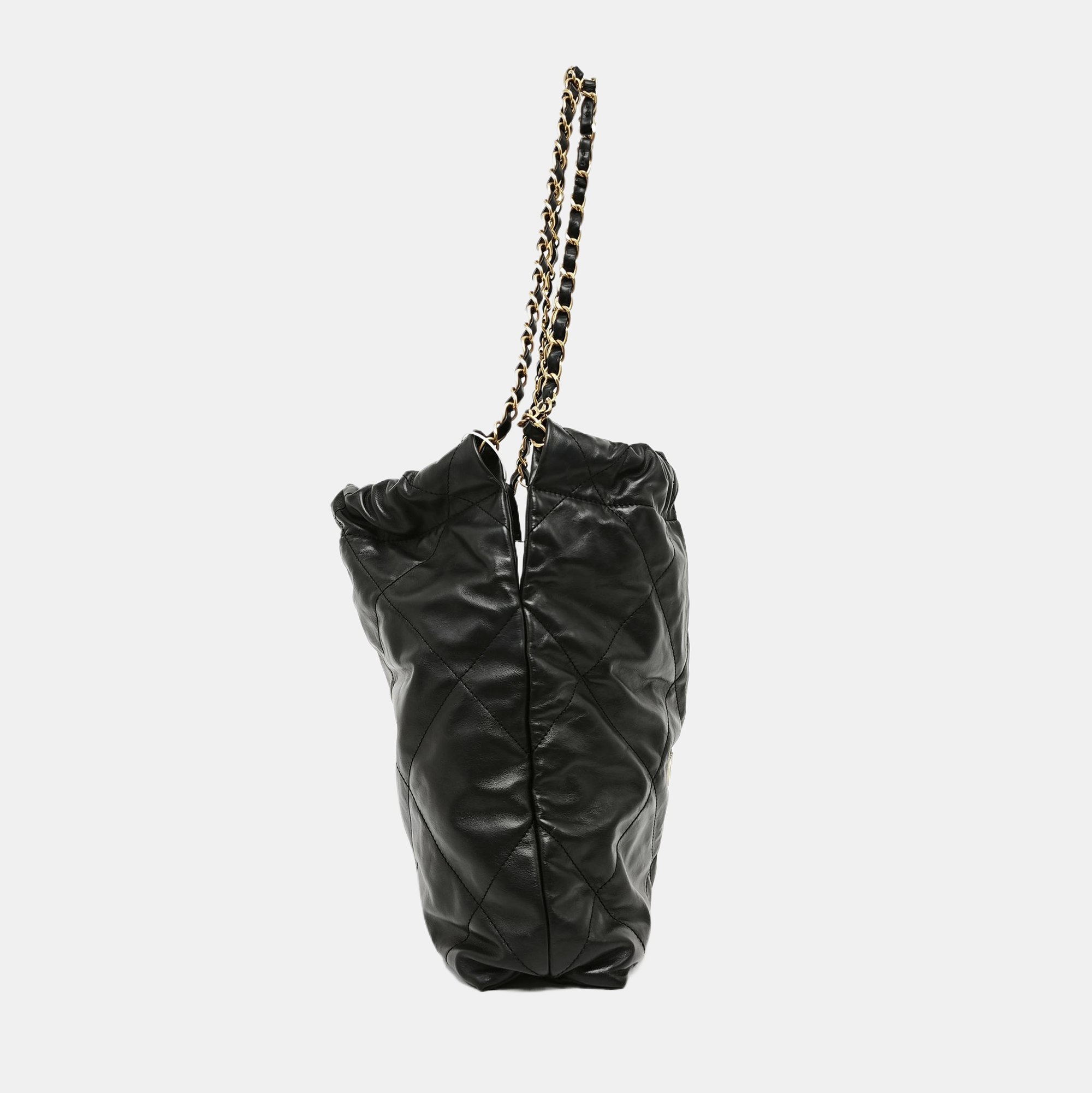 CHANEL 22 Small Quilted Calfskin Black