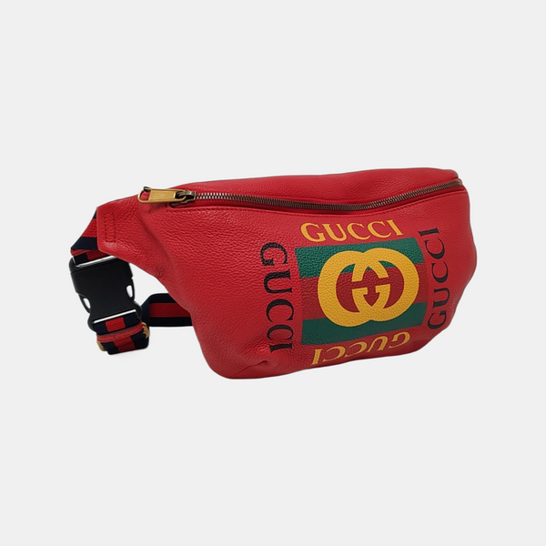 Print Large Calfskin Red