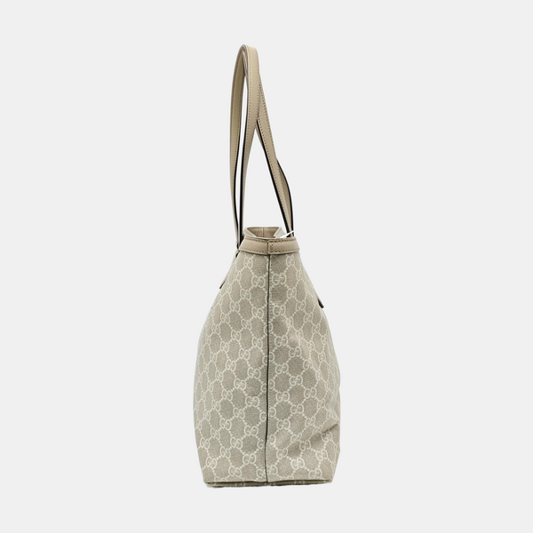 Ophidia Medium Monogram Coated Canvas Beige