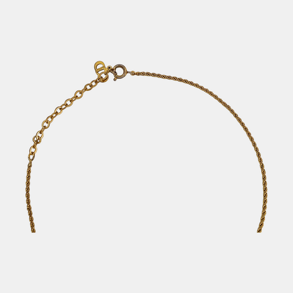 Petit CD Metal Gold Necklace