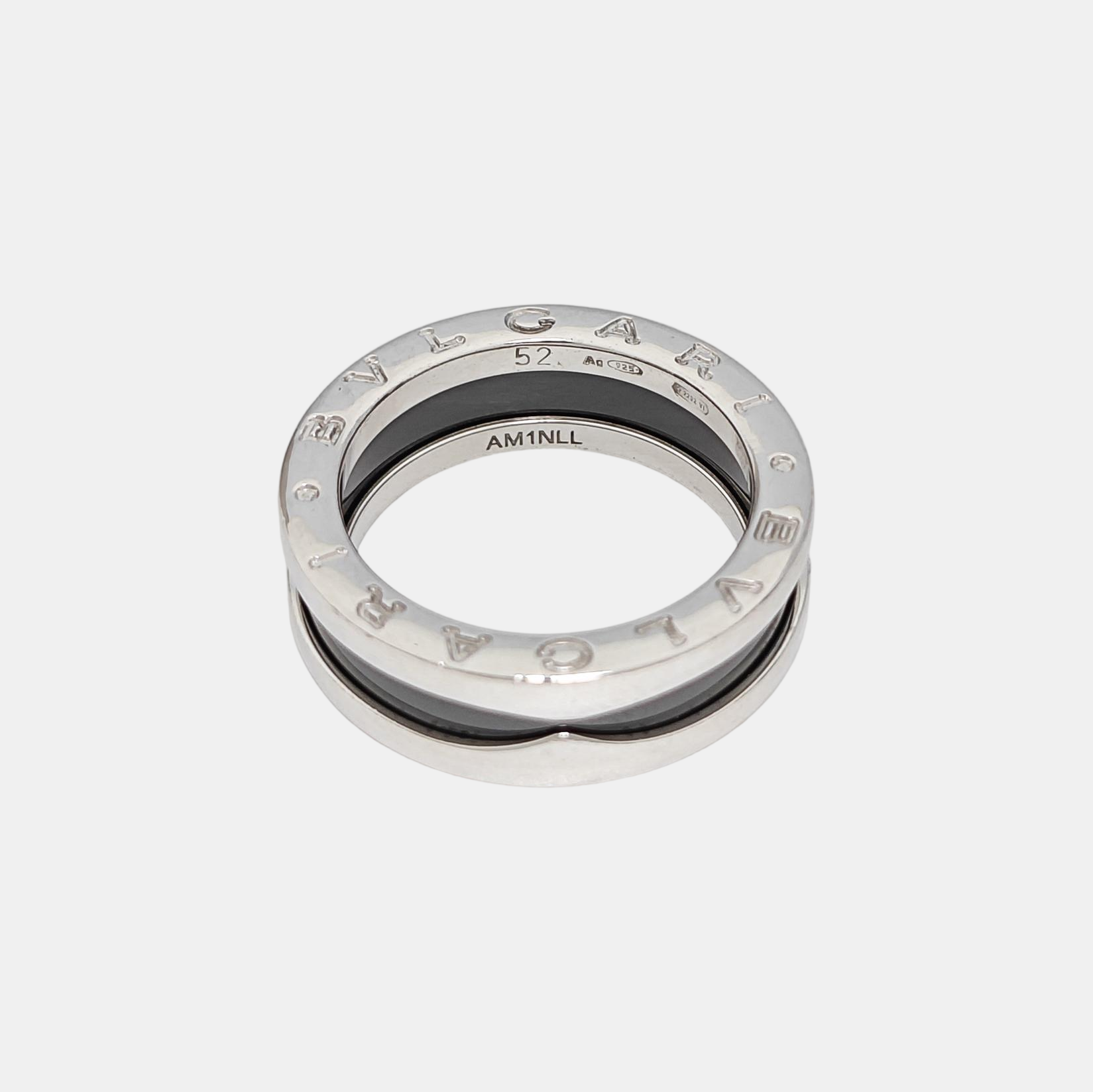 B.ZERO1 925 Sterling Silver Ring EU 52