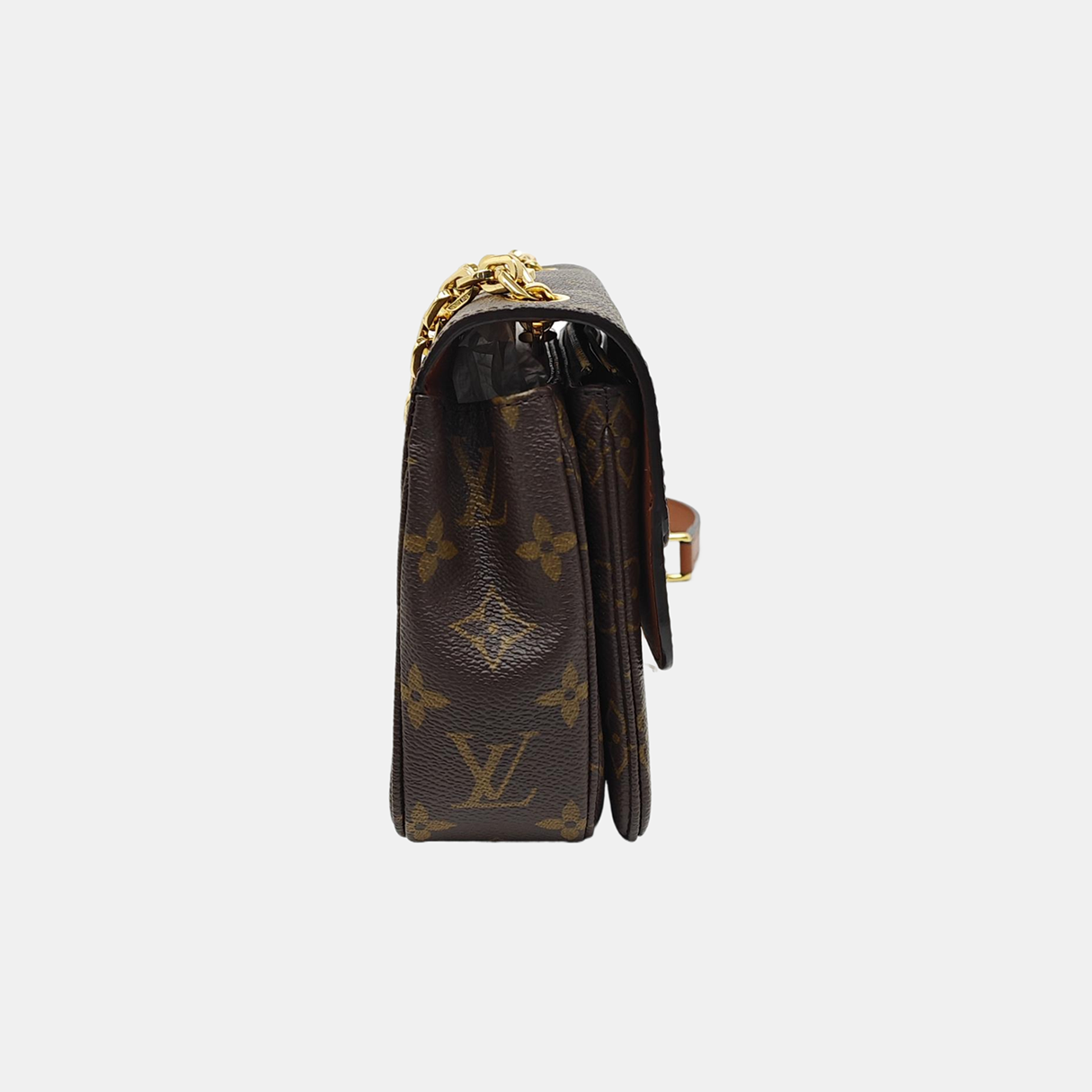 MARCEAU Monogram Coated Canvas Brown