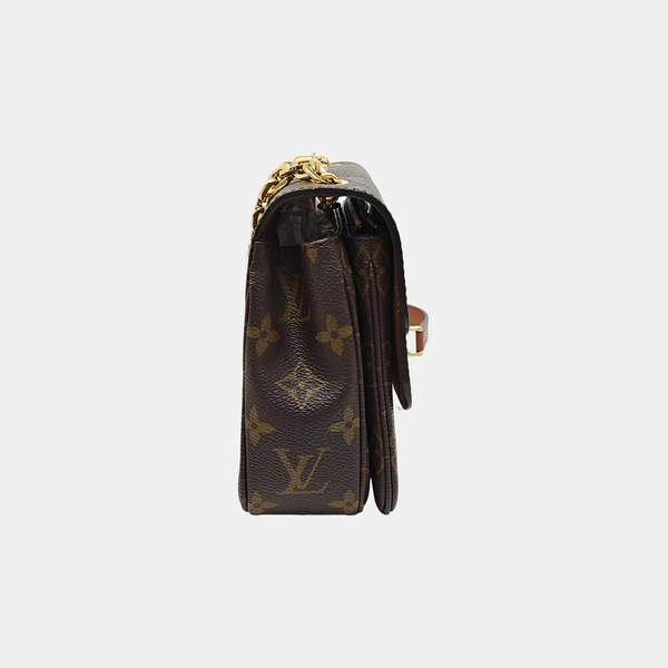MARCEAU Monogram Coated Canvas Brown