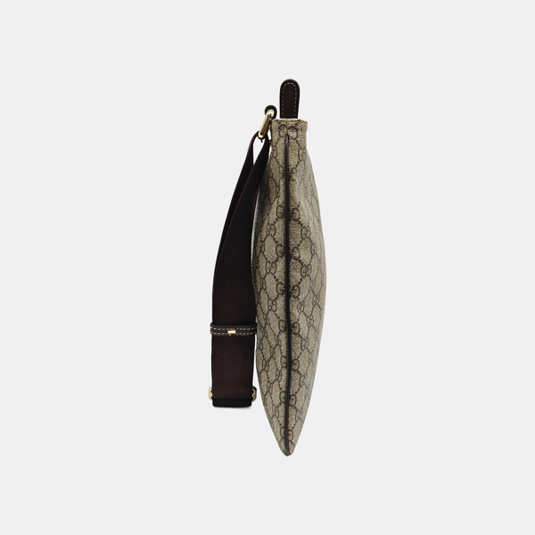 Monogram Coated Canvas Shoulder Bag Black