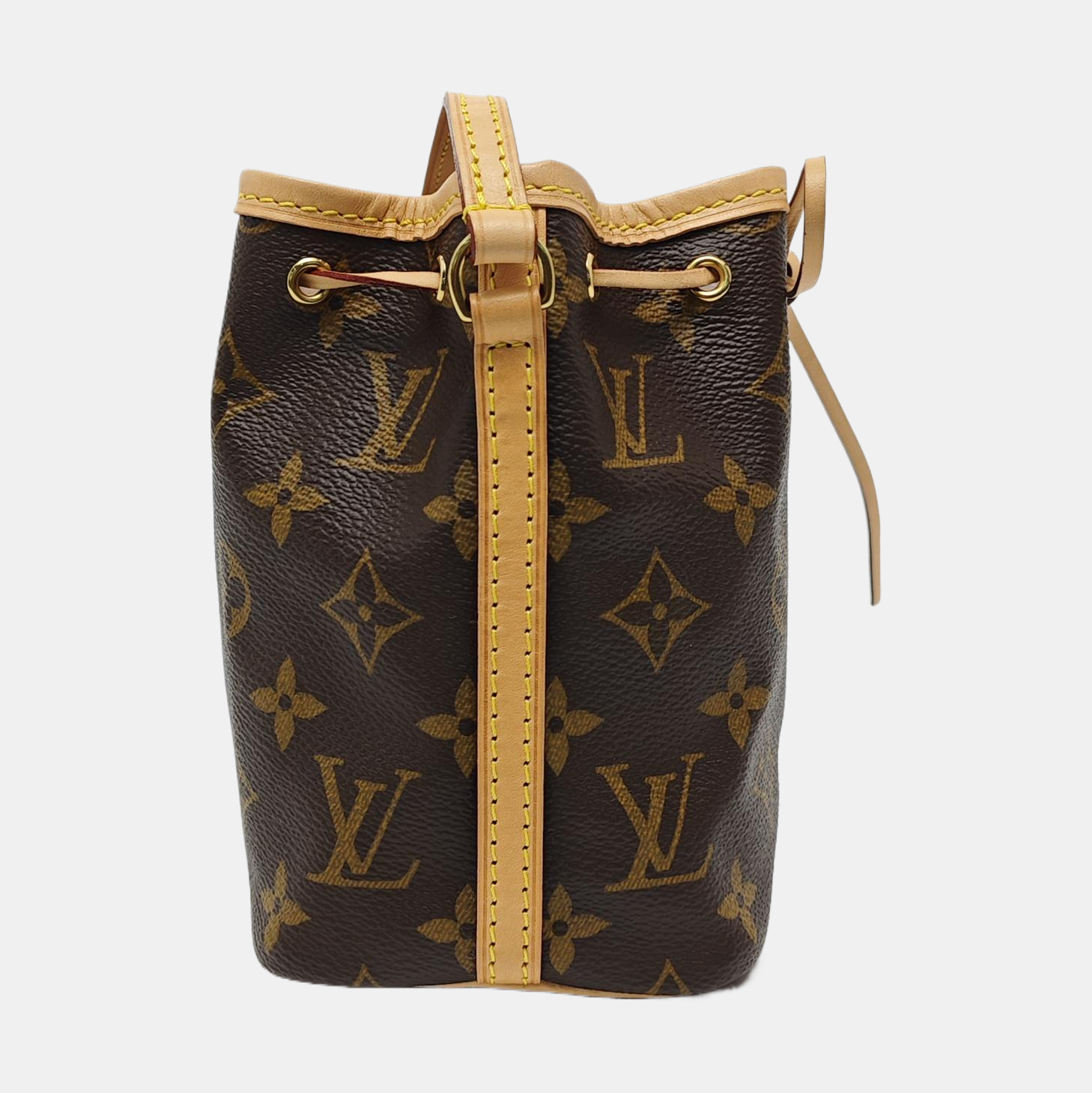 NÉONOÉ Nano Monogram Coated Canvas Brown