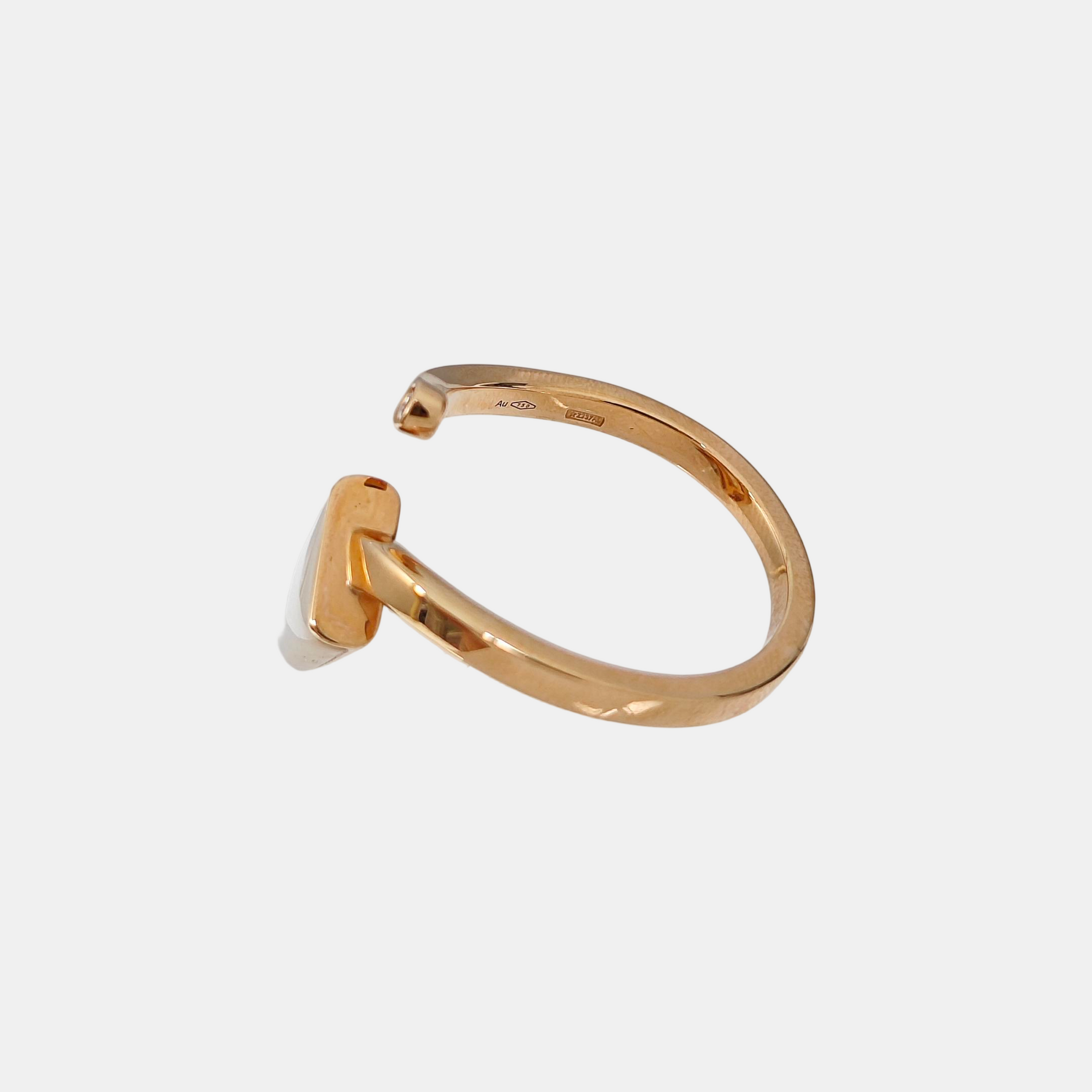 BVLGARI BVLGARI 18k Rose Gold White Ring EU 58