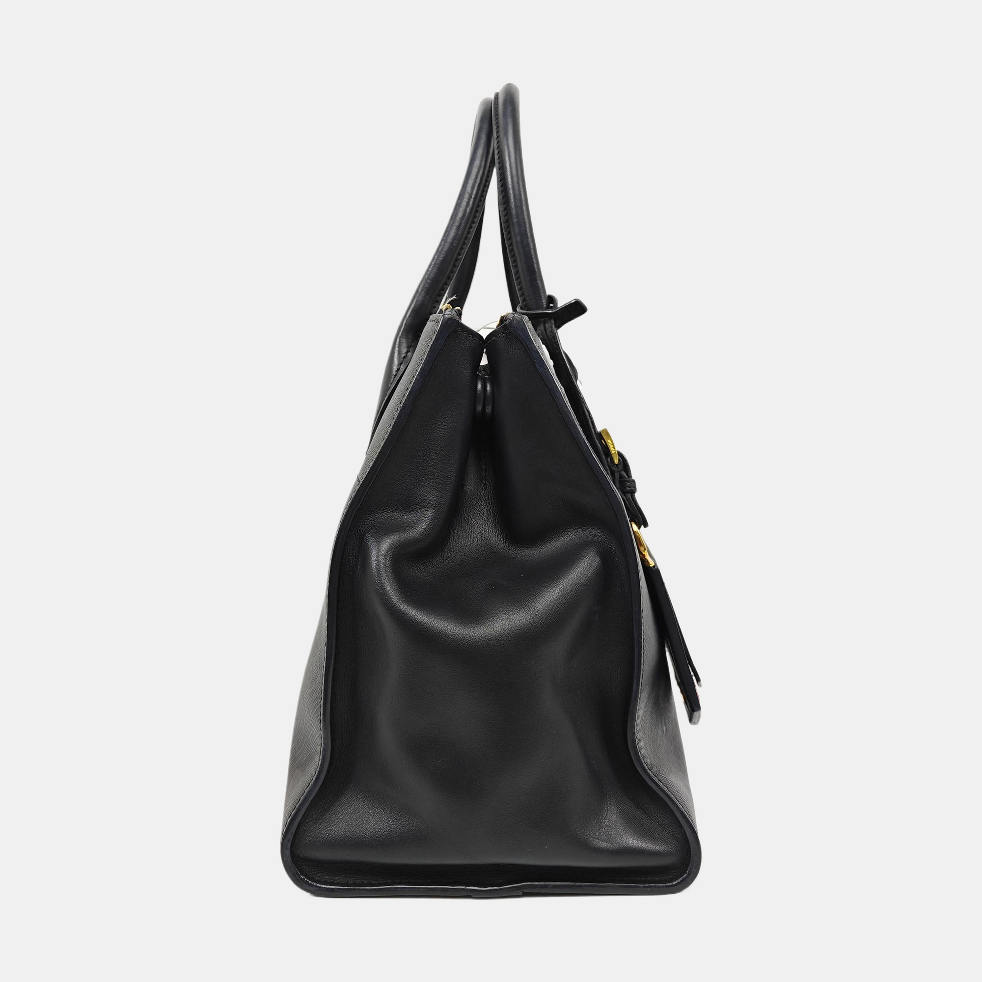 Esplanade Saffiano Calfskin Black