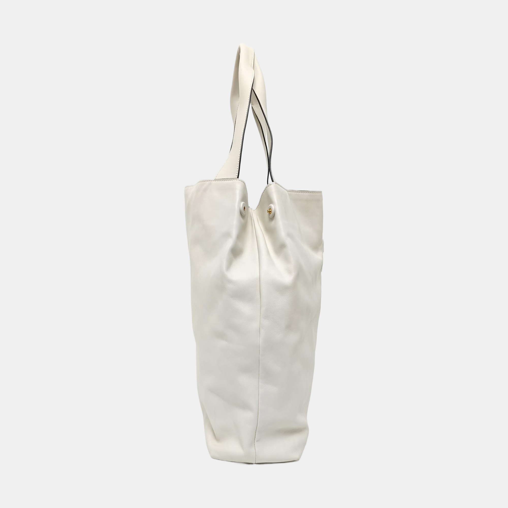 Calfskin Shoulder Bag White