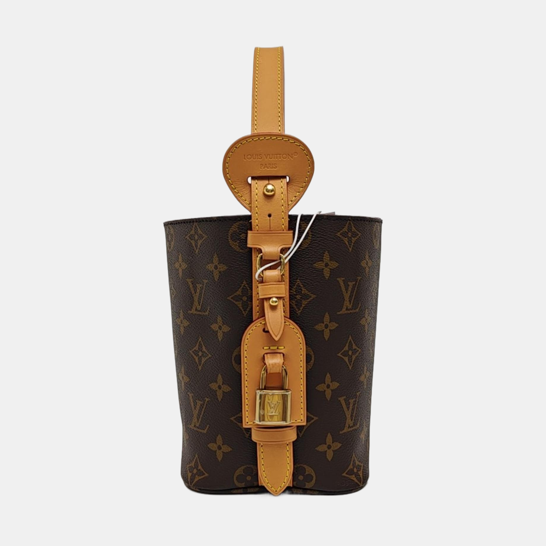 ALL IN BB Monogram Coated Canvas Brown