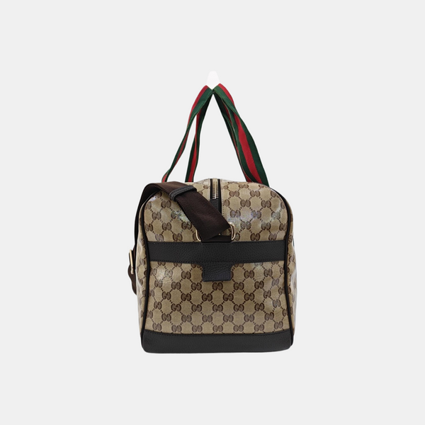 Monogram Coated Canvas Tote Bag Beige