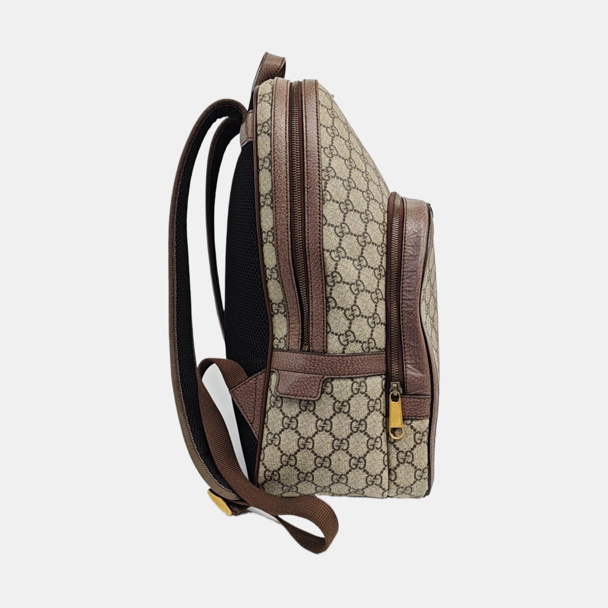 Ophidia Medium Monogram Coated Canvas Beige