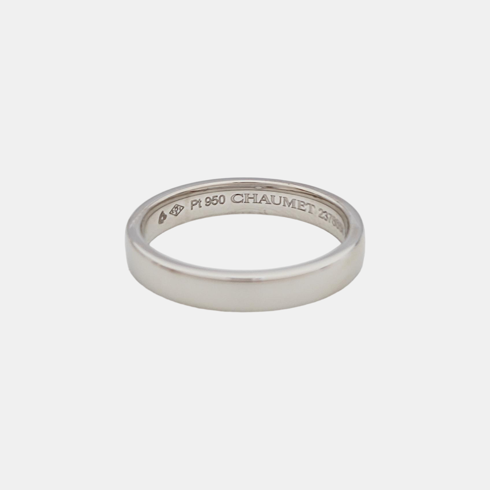 LES ÉTERNELLES Platinum 950 Silver Ring EU 56
