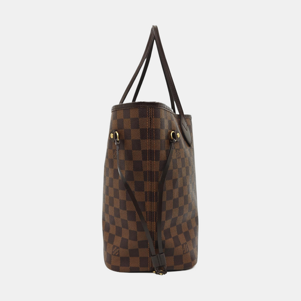 NEVERFULL MM Damier Ebene Coated Canvas Brown
