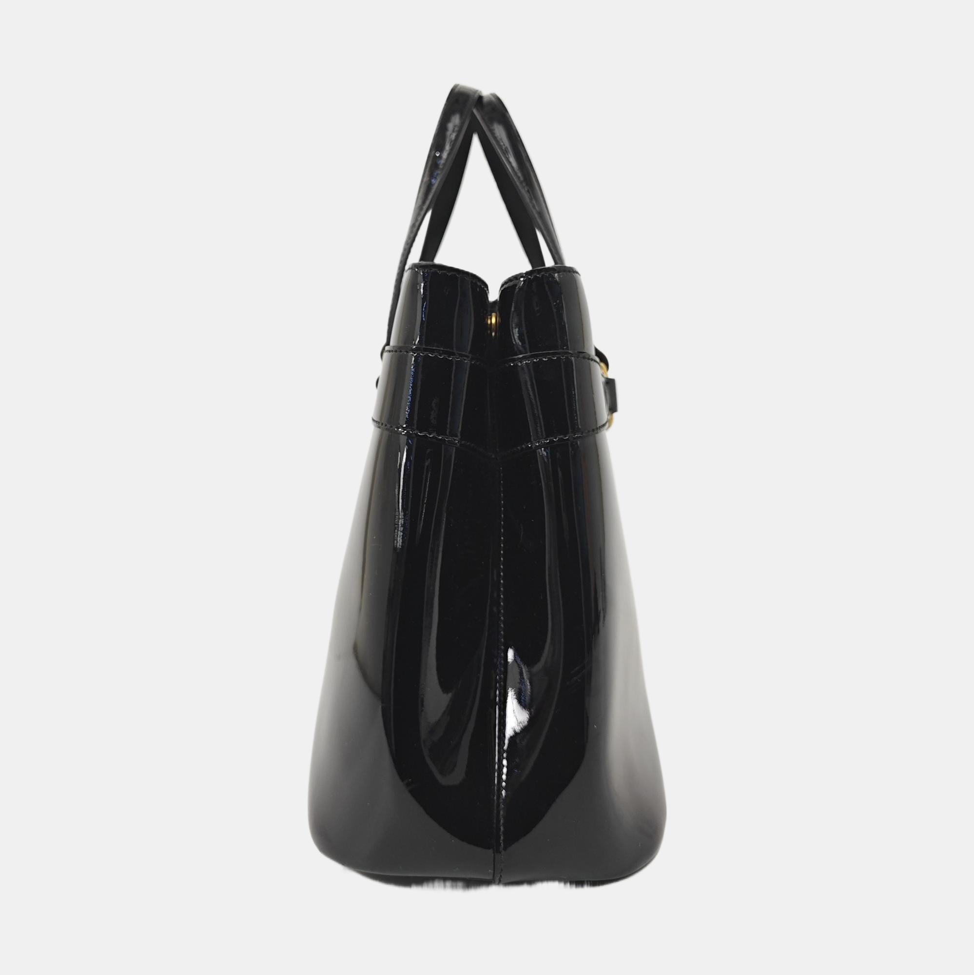Horsebit 1955 Medium Patent Leather Black
