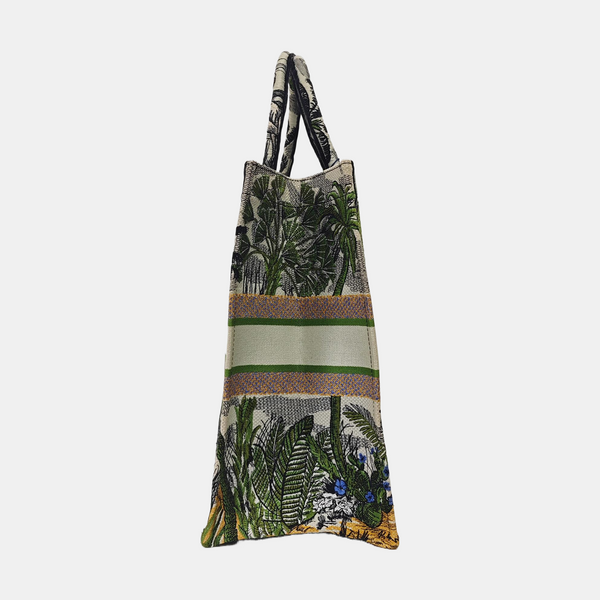 Book Tote Large Canvas Multicolor