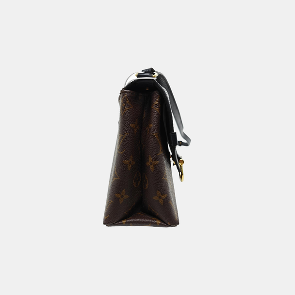 SAINT MICHEL Monogram Coated Canvas Black