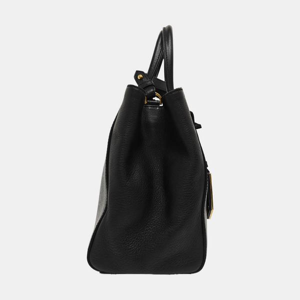 2 Jours Small Calfskin Black