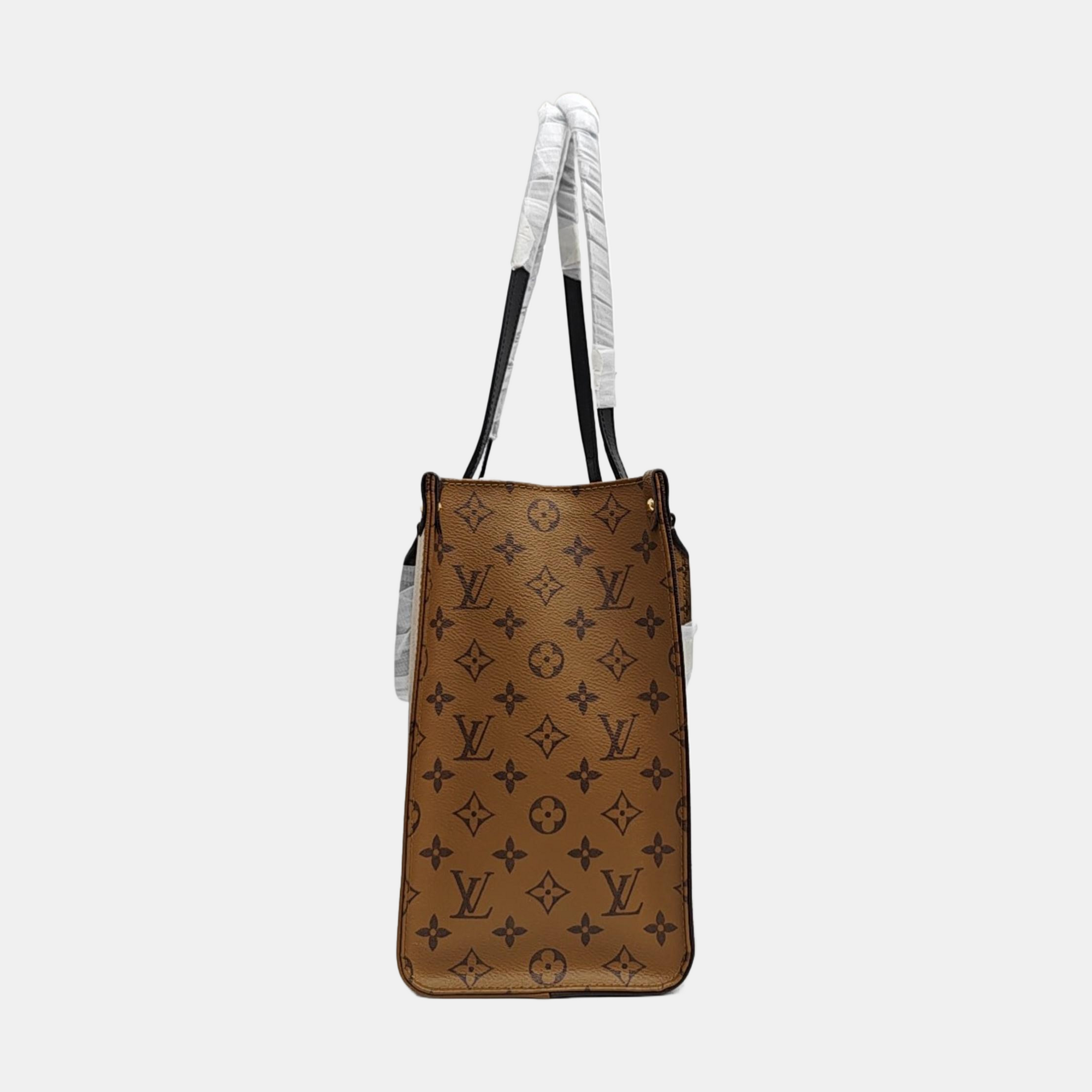 ONTHEGO MM Monogram Coated Canvas Brown