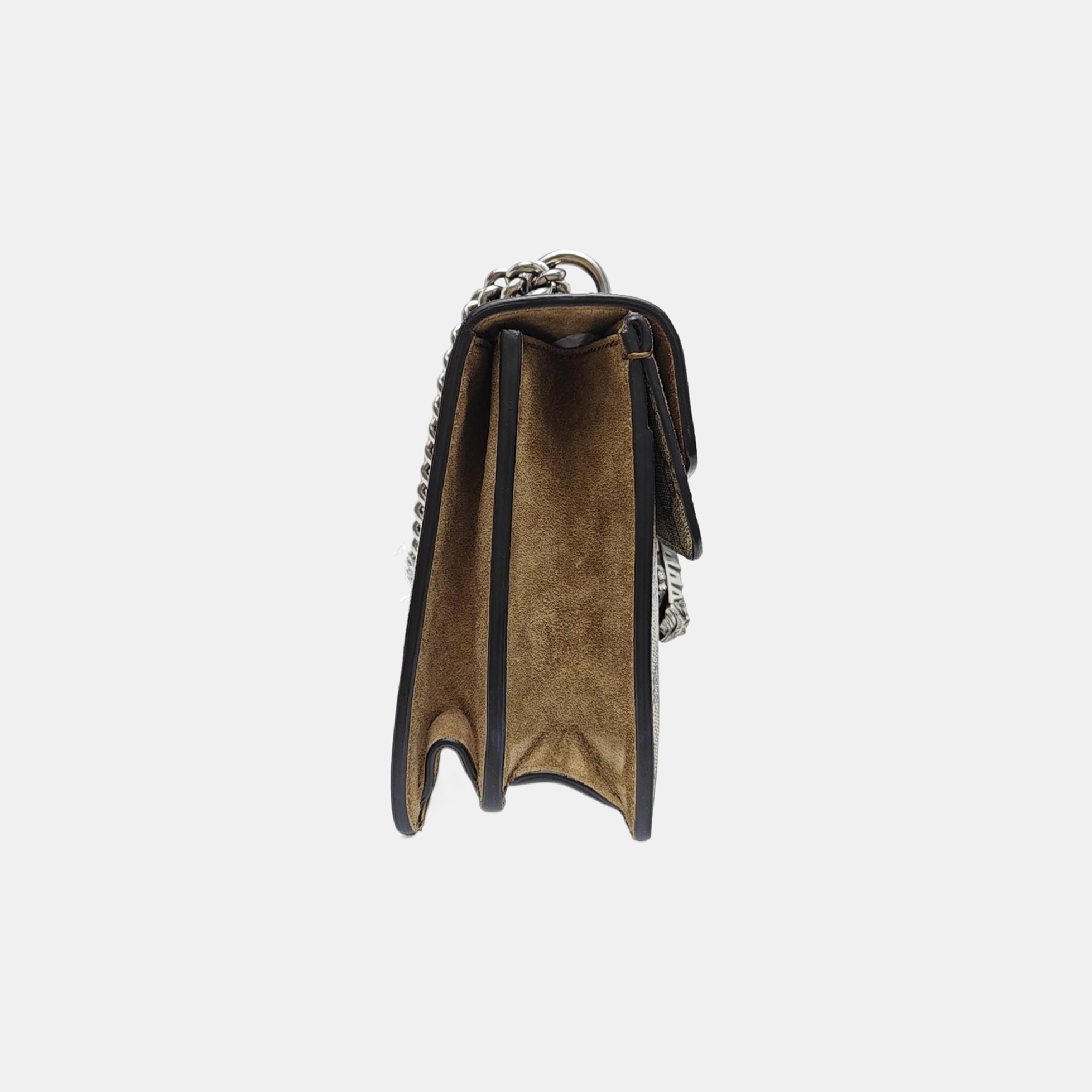Authenticated pre-owned  Dionysus Small Monogram Coated Canvas Beige - Shoulder Bag at Looply