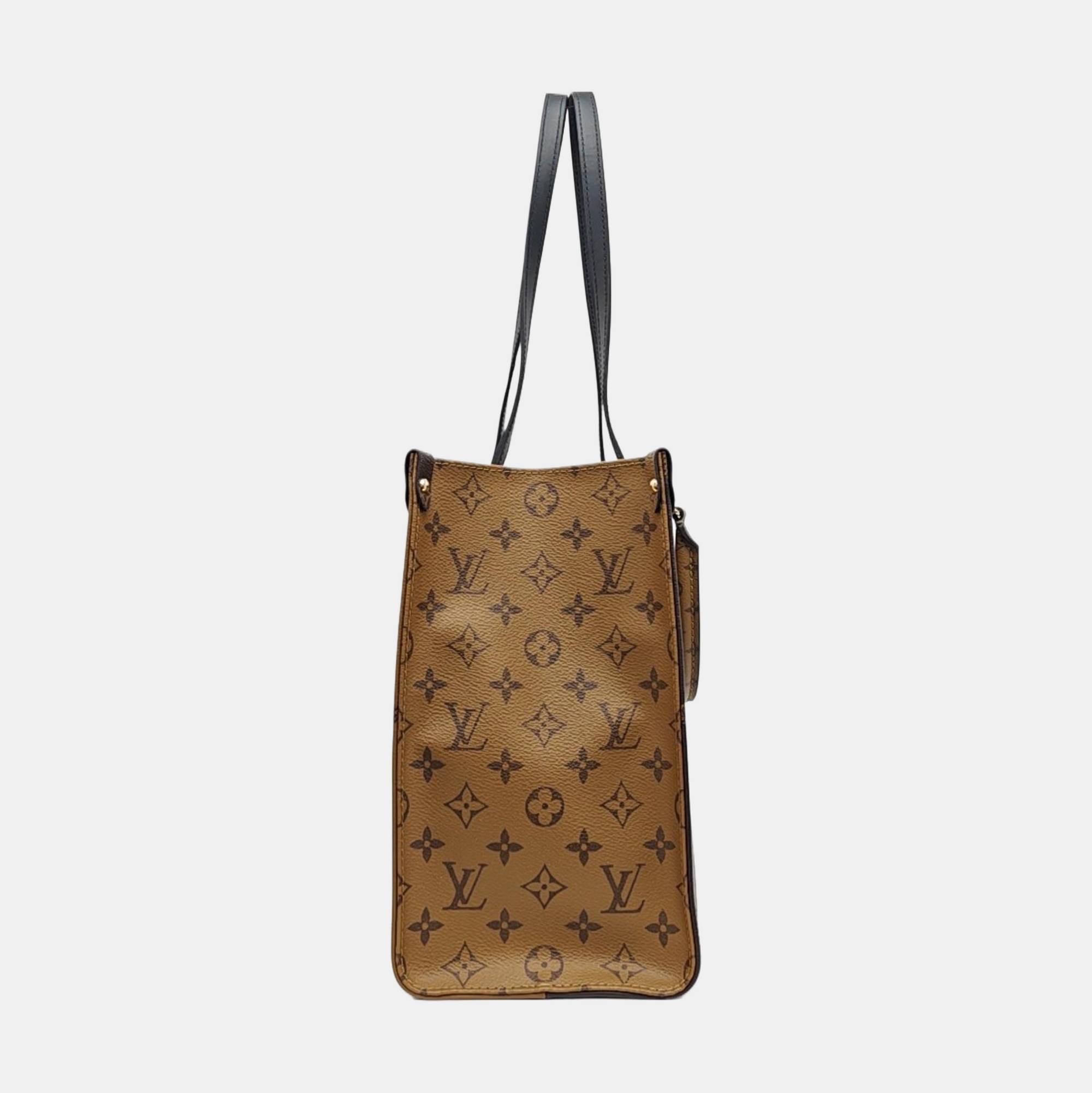 ONTHEGO MM Monogram Coated Canvas Brown