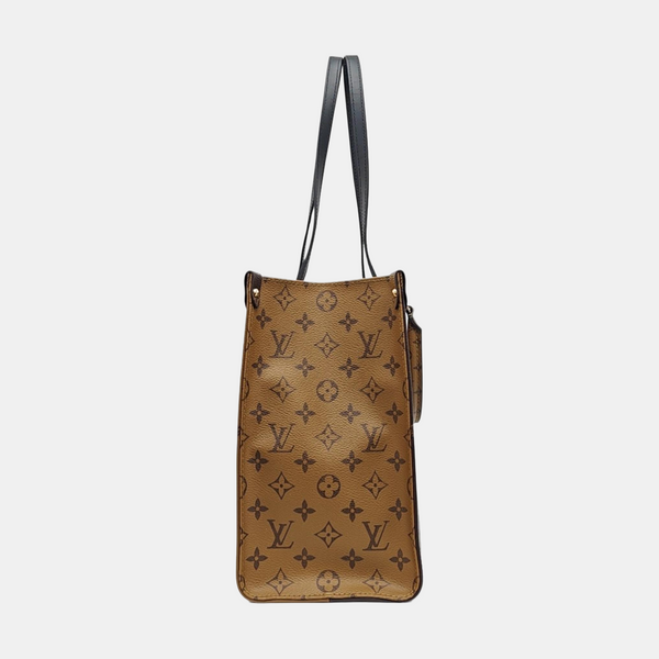 ONTHEGO MM Monogram Coated Canvas Brown