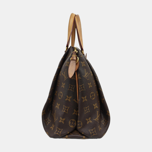 RIVOLI MM Monogram Coated Canvas Brown