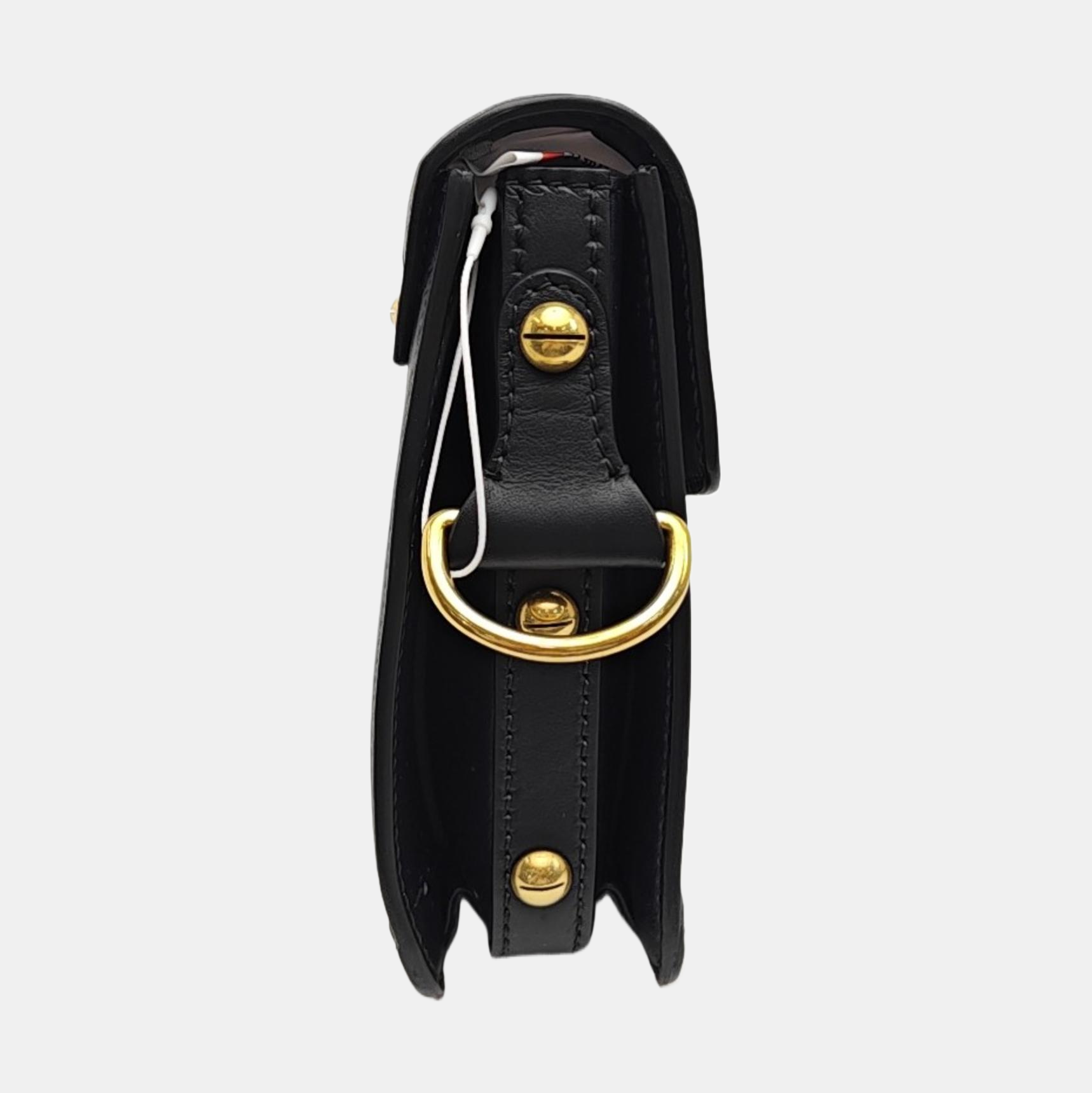 Calfskin Shoulder Bag Black
