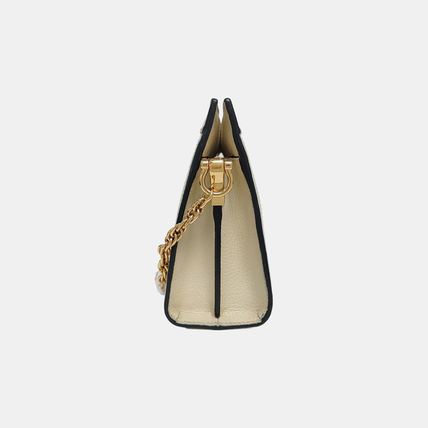 Ophidia Small Calfskin White