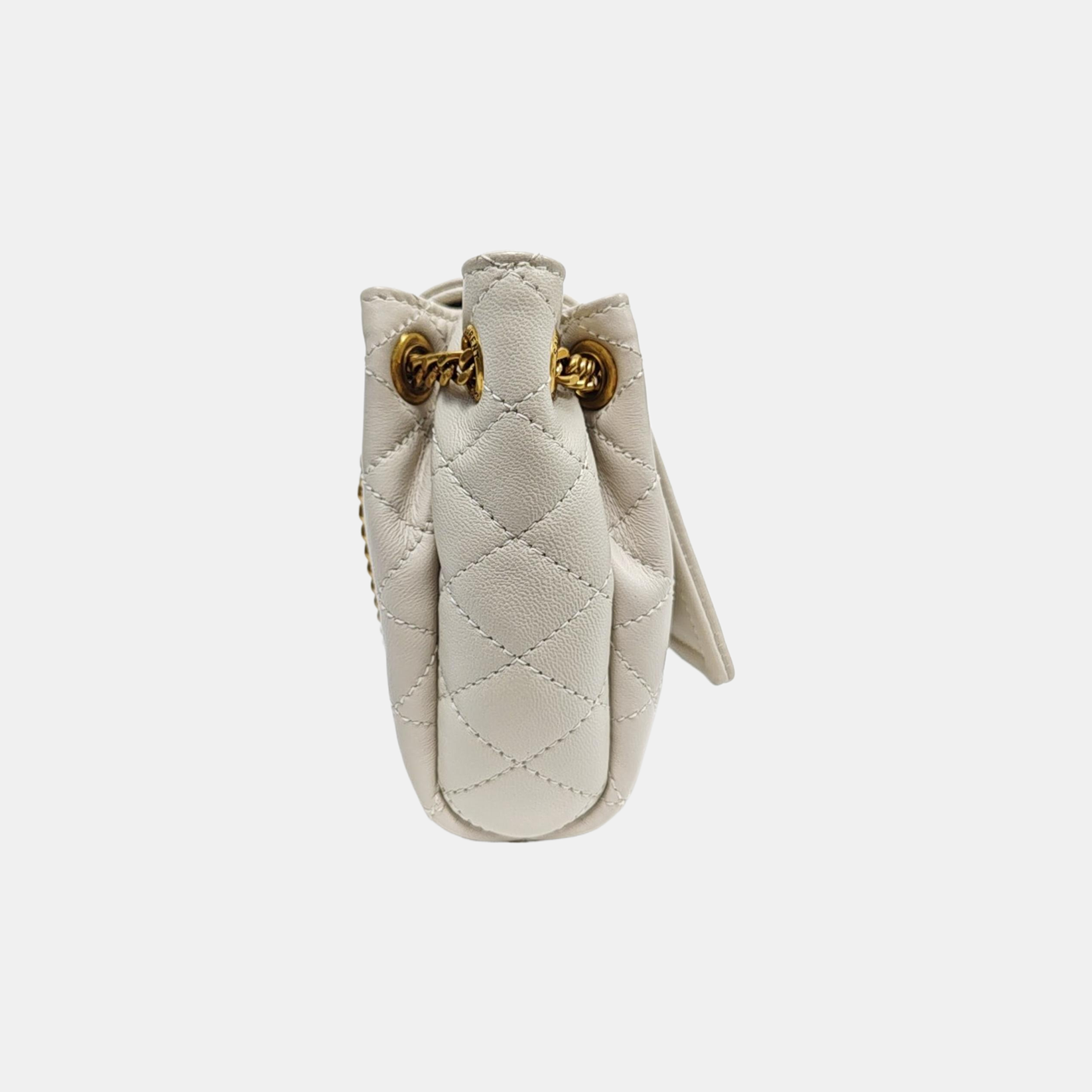 NOLITA Mini Quilted Lambskin White