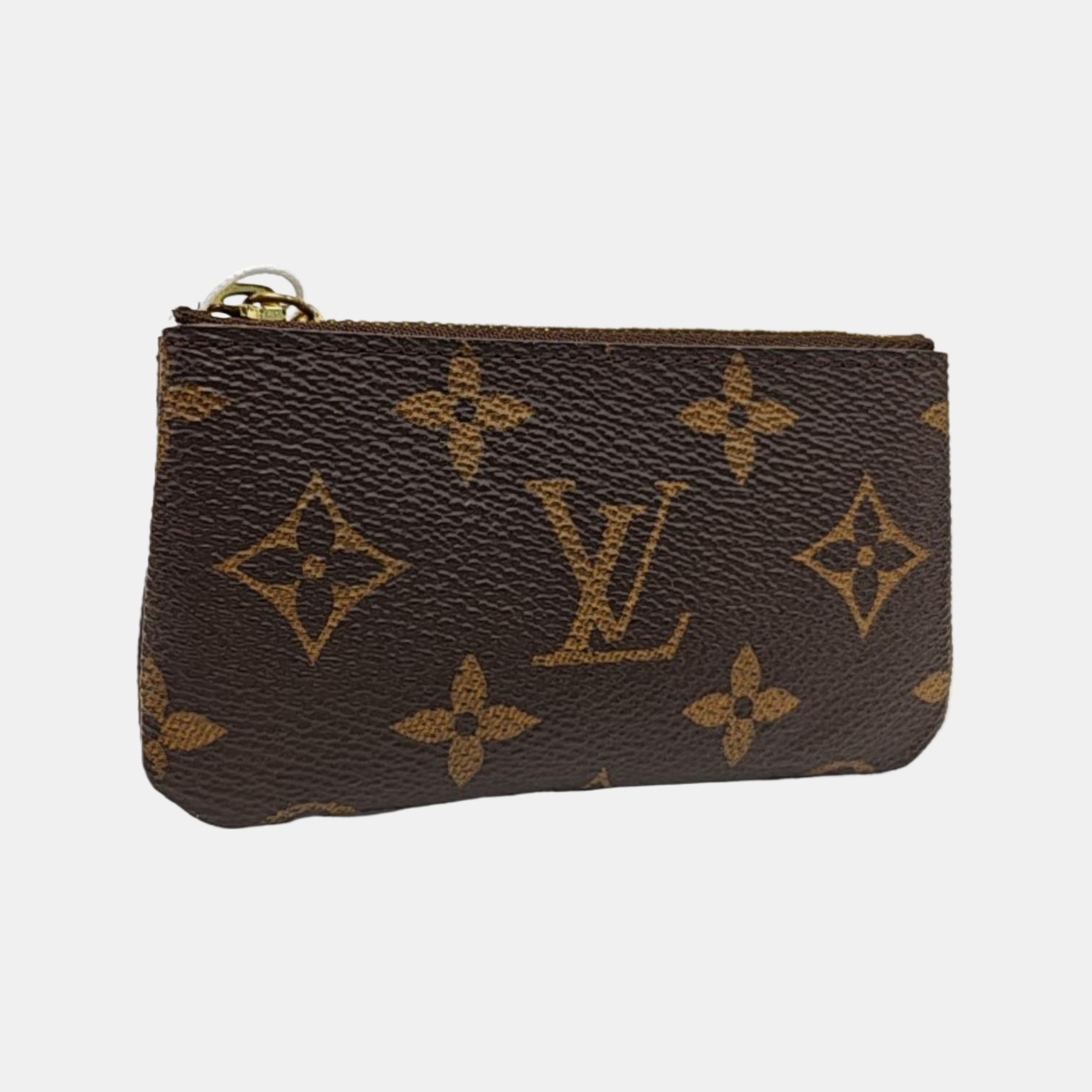 Monogram Coated Canvas Key Pouch Brown