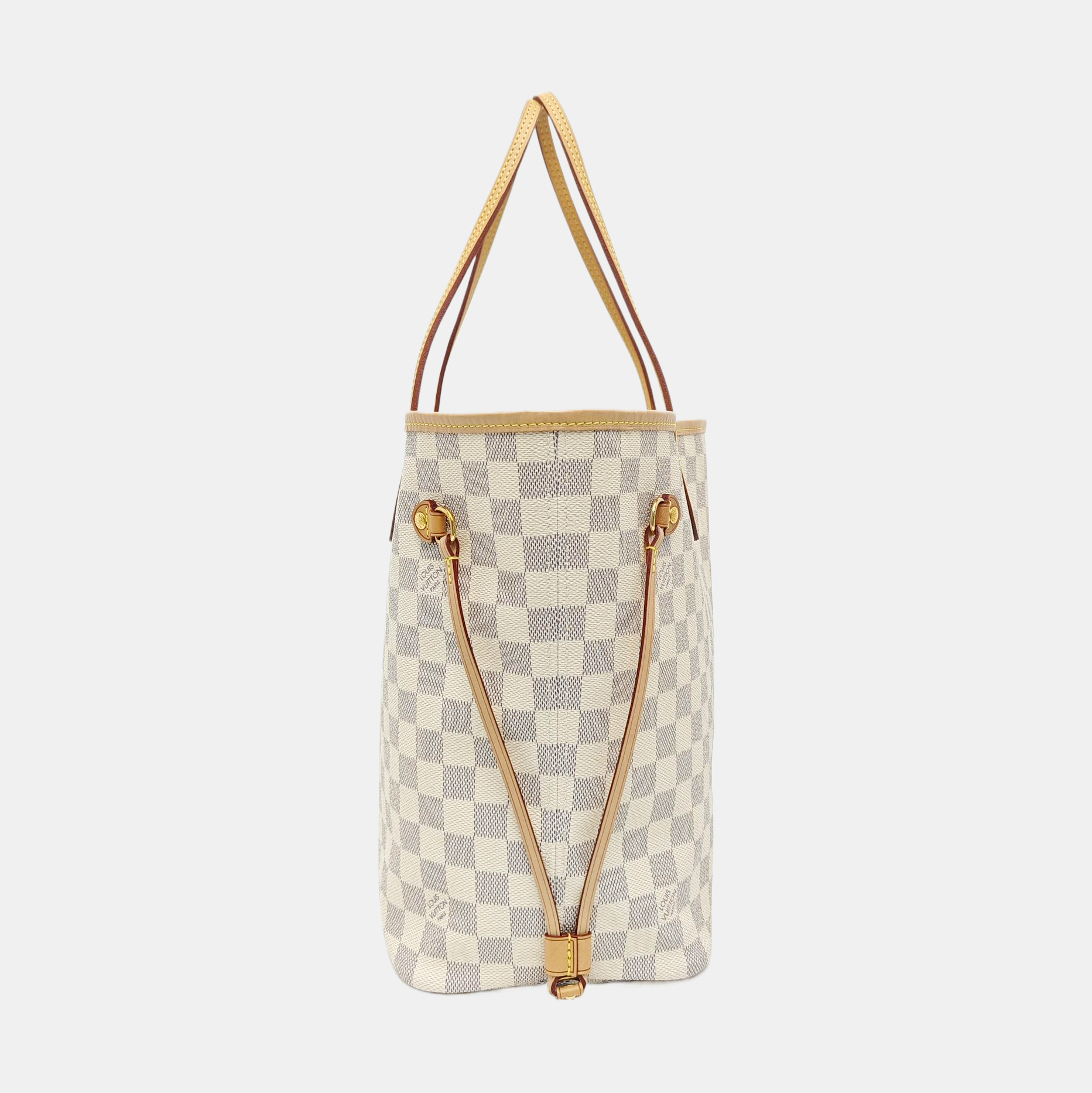 NEVERFULL MM Damier Azur Coated Canvas Beige