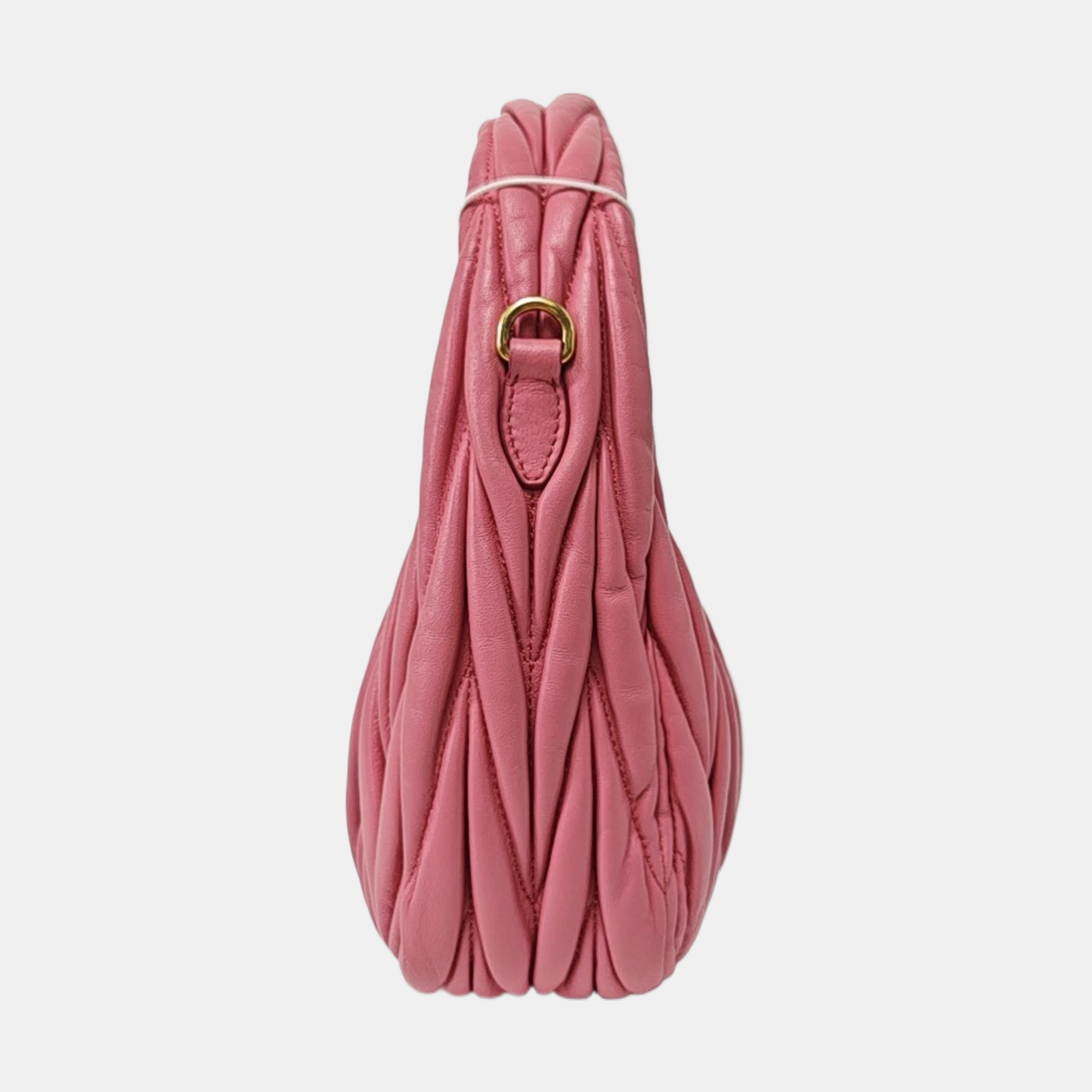 Wander Matelassé Small Quilted Lambskin Pink