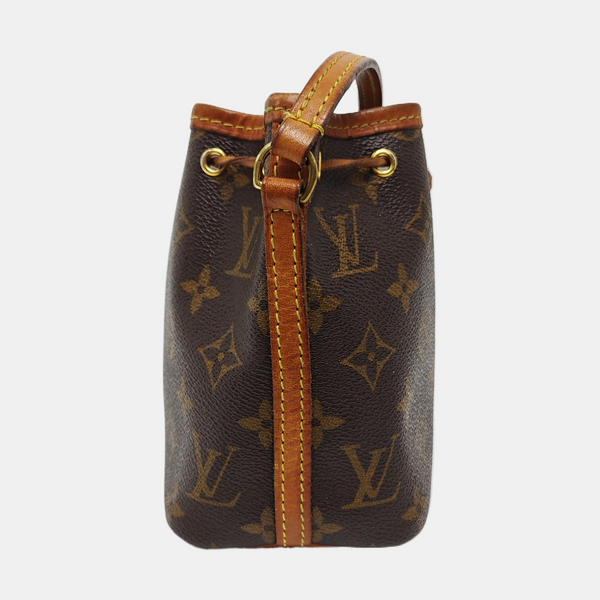 NÉONOÉ Nano Monogram Coated Canvas Brown