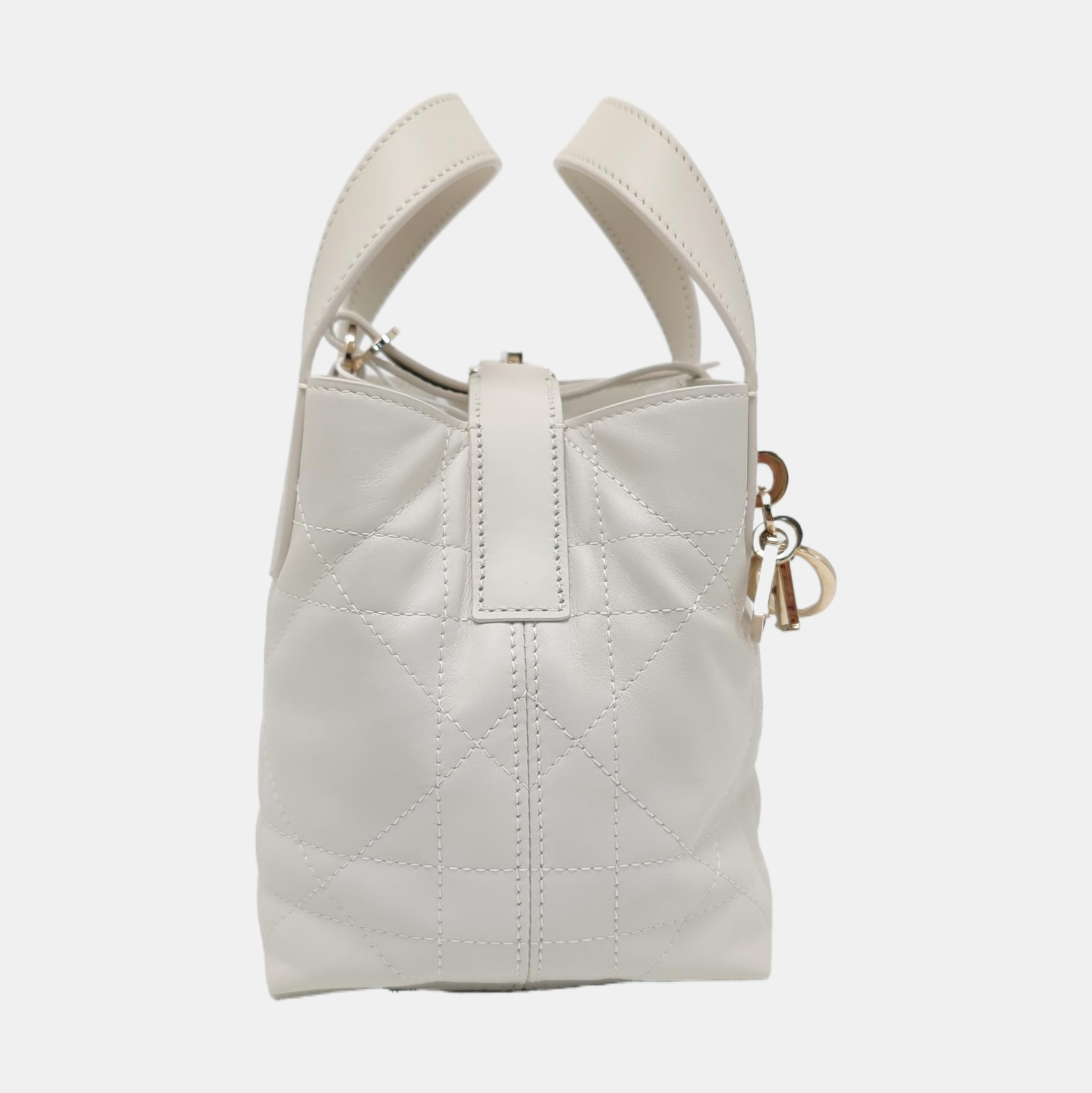 Toujours Nano Cannage Calfskin White