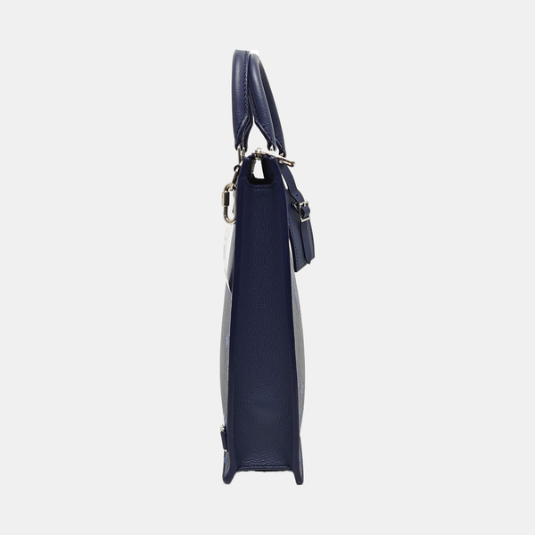 SAC PLAT Calfskin Blue