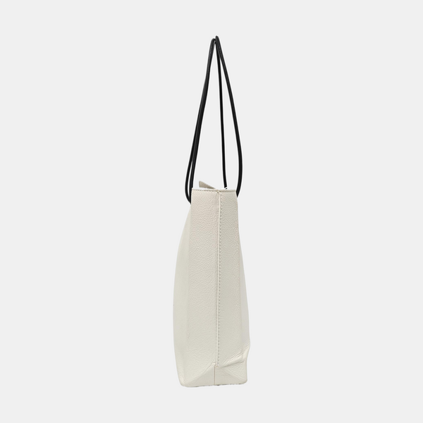 Shopping Bag Calfskin White