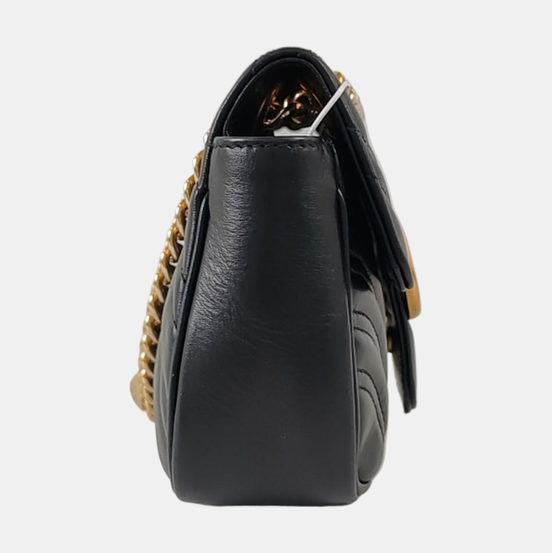 GG Marmont Small Quilted Calfskin Black