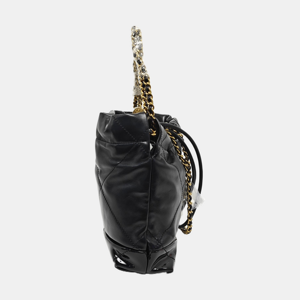 CHANEL 22 Mini Quilted Calfskin Black