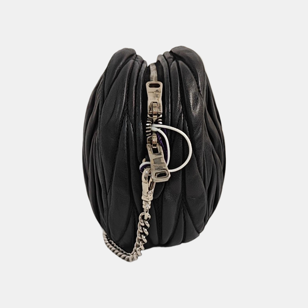 Matelassé Quilted Lambskin Black