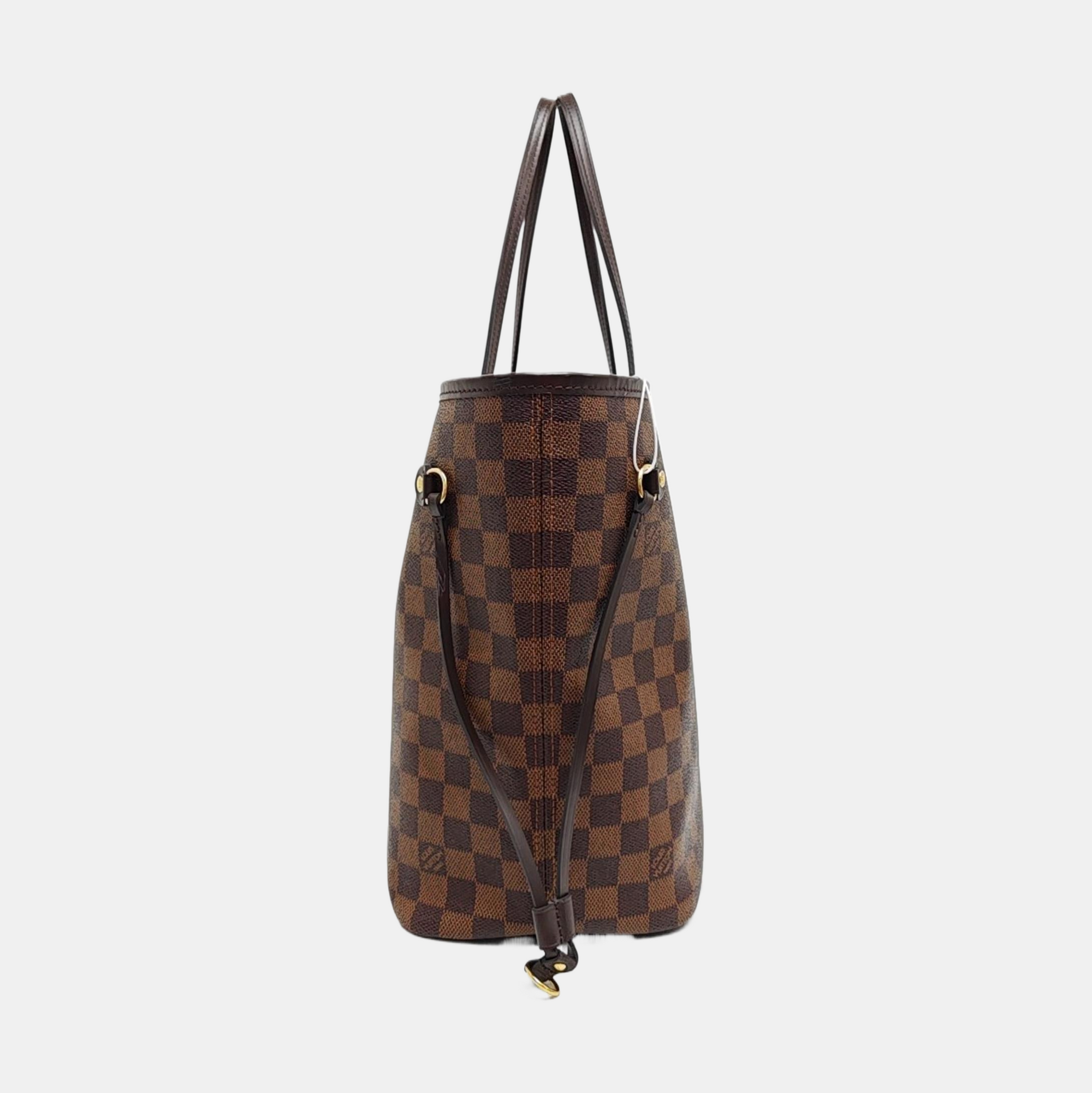 NEVERFULL MM Damier Ebene Coated Canvas Brown
