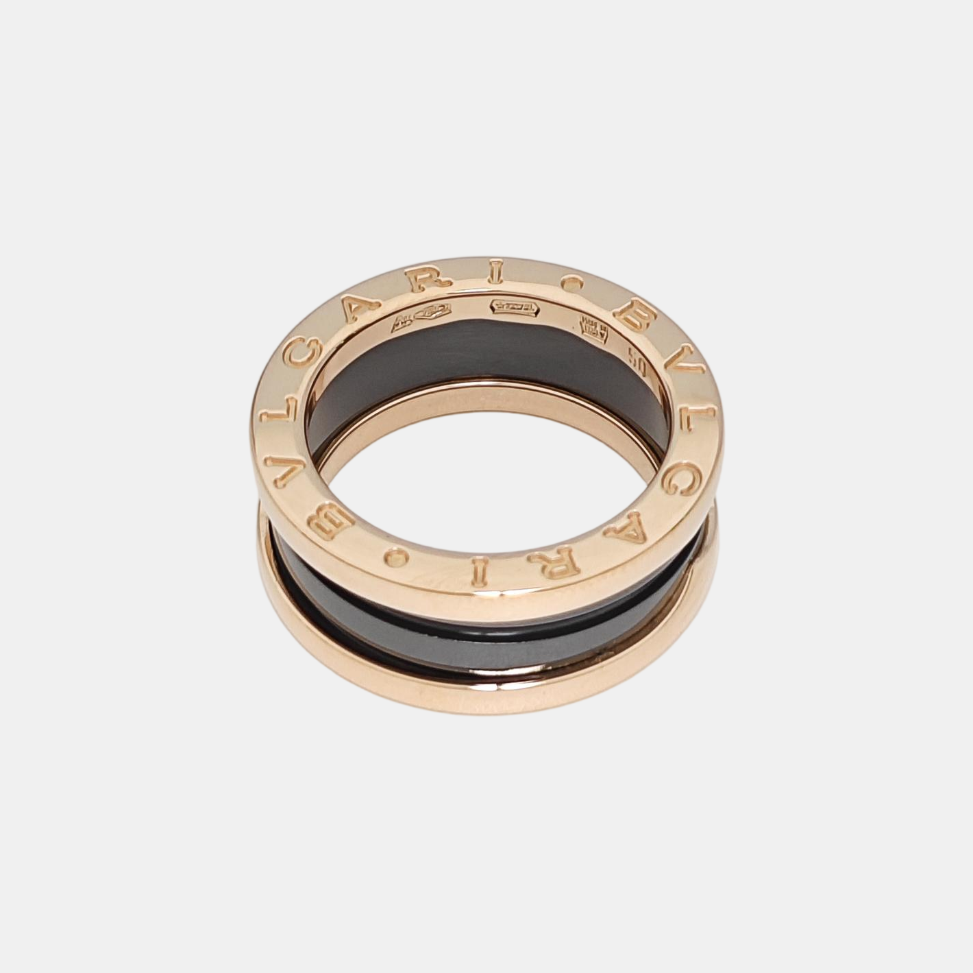 B.ZERO1 18k Rose Gold Ring EU 50
