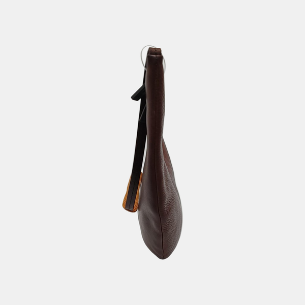 Calfskin Shoulder Bag Brown