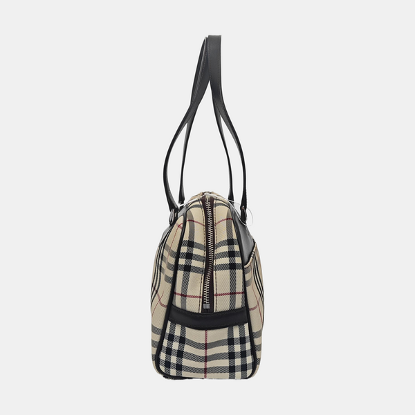 Canvas Top Handle Bag Beige