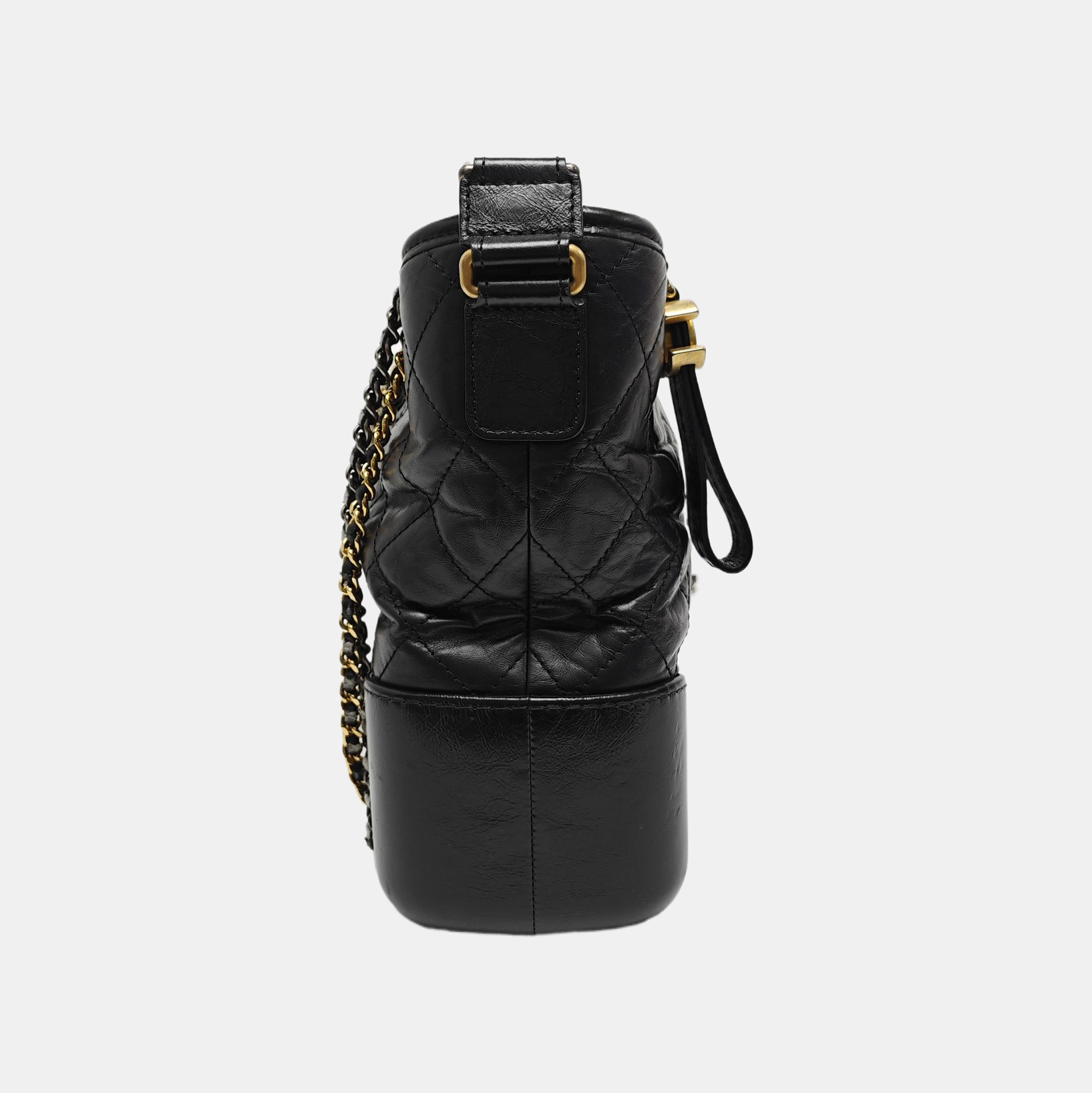 GABRIELLE Medium Quilted Calfskin Black