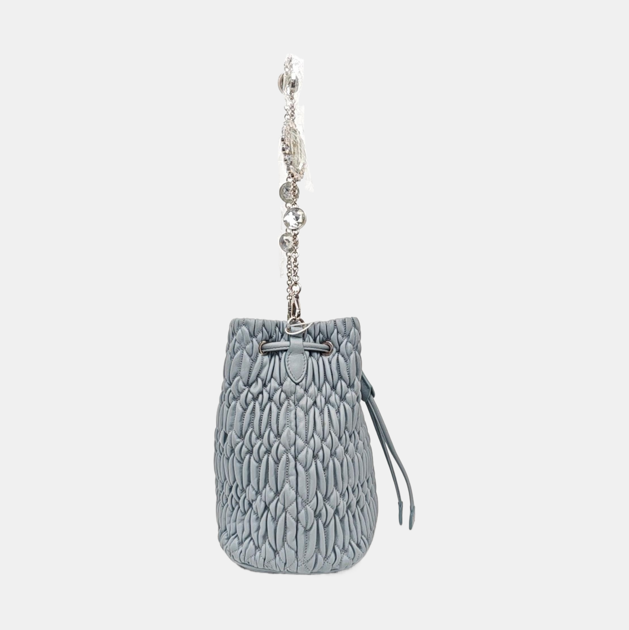 Glacé Calf Quilted Lambskin Blue