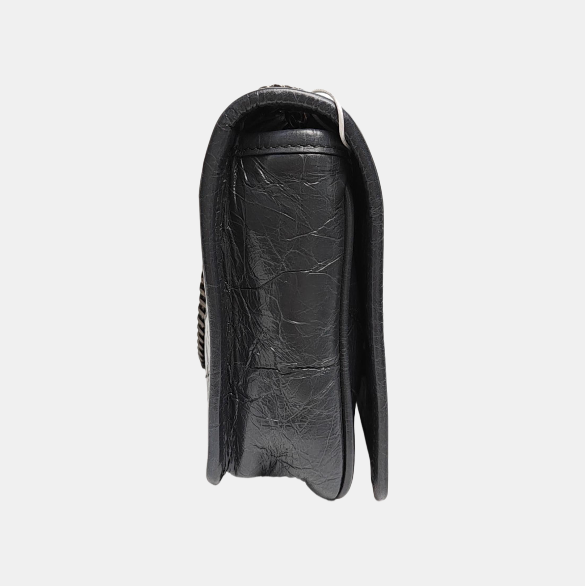NIKI Mini Chevron Calfskin Gray