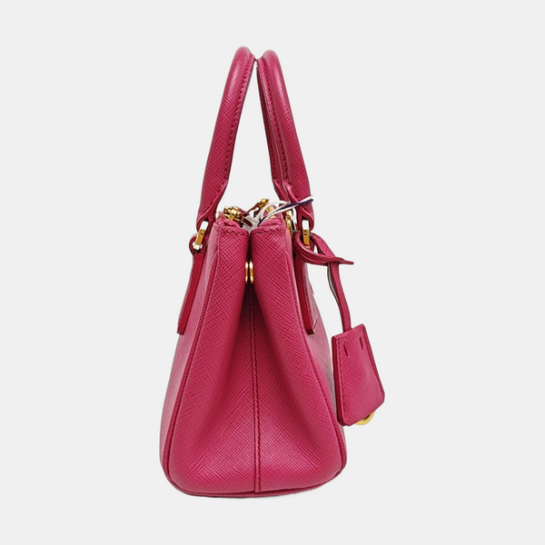 Galleria Super Mini Saffiano Calfskin Red